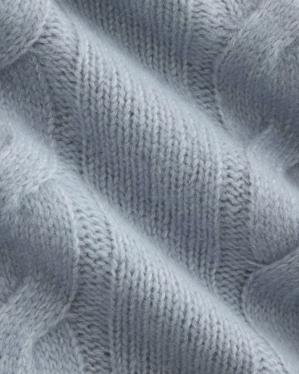 Cloud Cable V-Neck Sweater | Forever Blue
