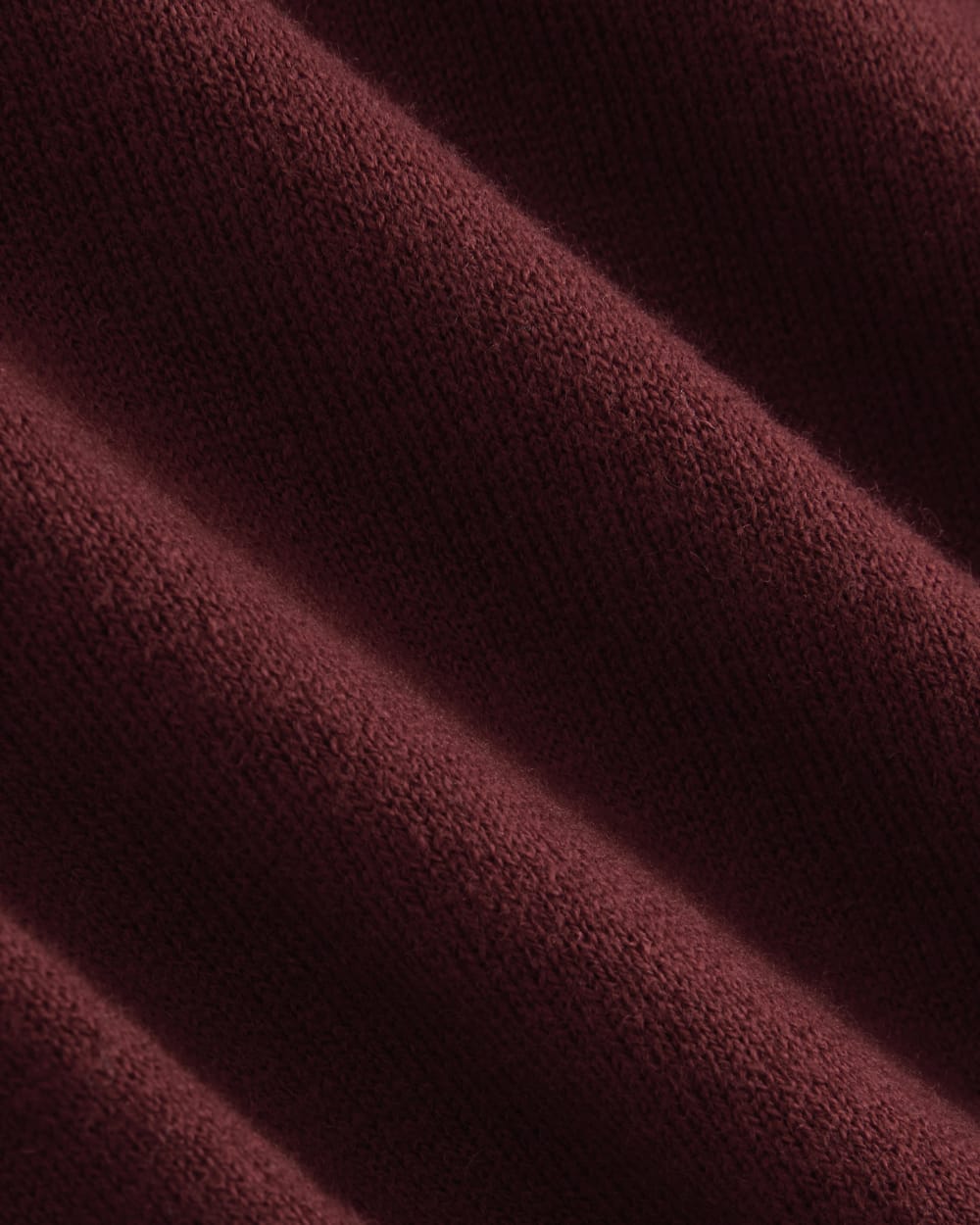 Oversized Polo Sweater in Cotton Merino | Deep Red