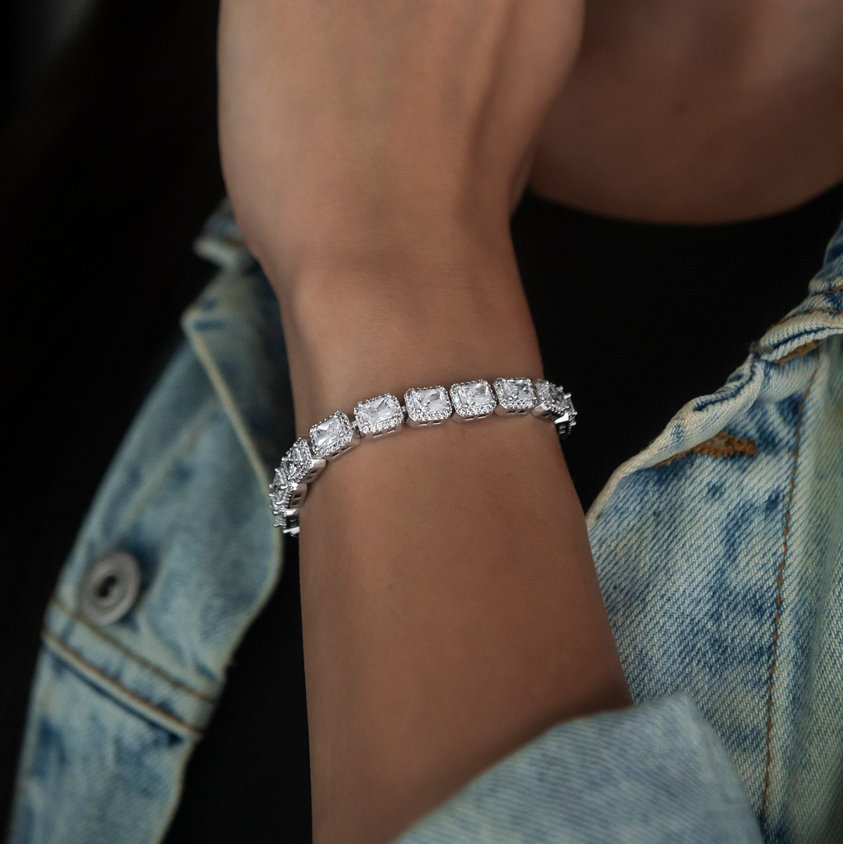 Diamond Cushion Cut Tennis Bracelet