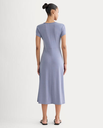 Midi Tee Dress in Butterknit | Blue Dusk