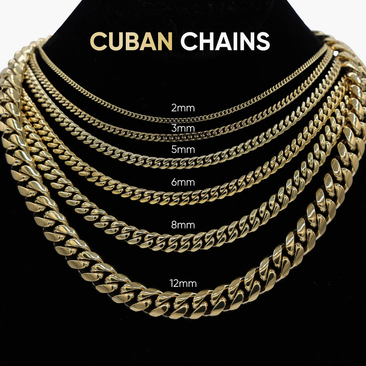 Diamond Cuban Link Chain in White Gold - 19mm