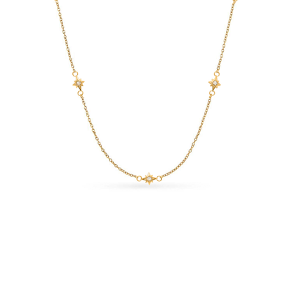 Written in The Sand Initial Necklace (Gold)