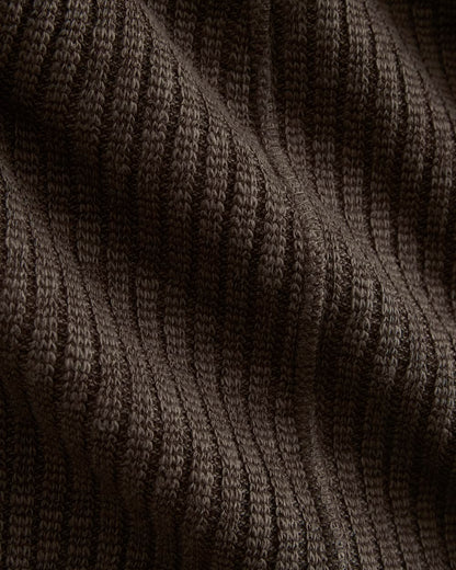 Cozy Rib Button-Up | Coffee Bean