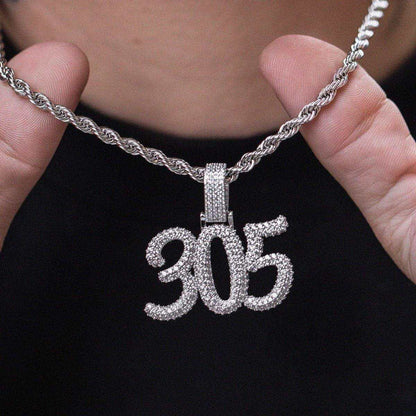 Custom Name Plate Pave Font