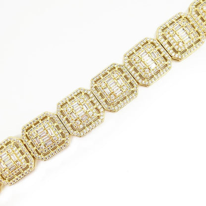 Exotic Baguette Ice CZ Iced Out Chain